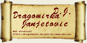 Dragomirka Janjetović vizit kartica